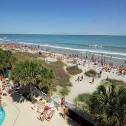 On the beach, white sand