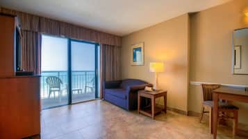 Suite, Oceanfront | In-room safe, blackout curtains, iron/ironing board, bed sheets