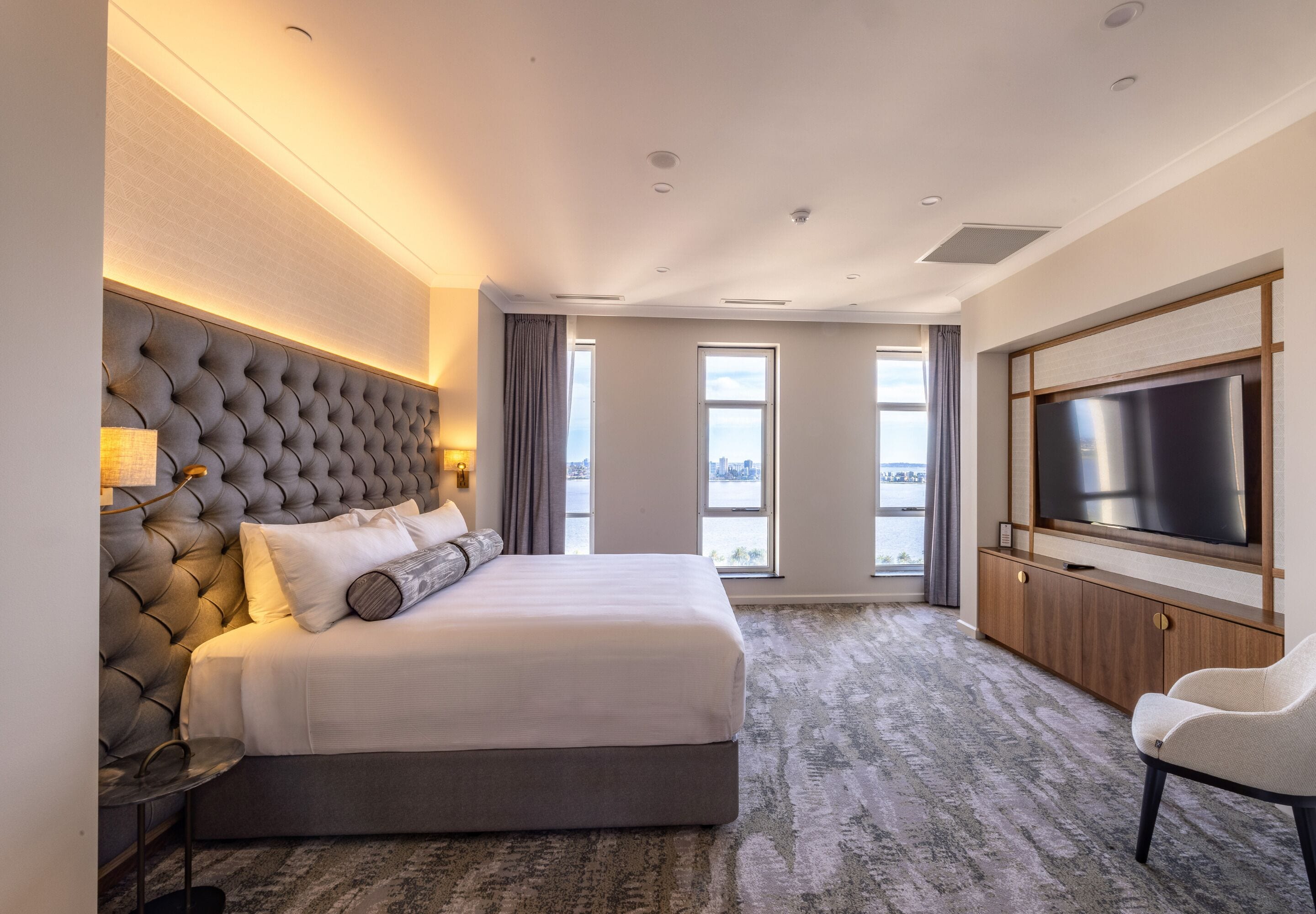 duxton suite | in-room safe, desk, blackout curtains, soundproofing