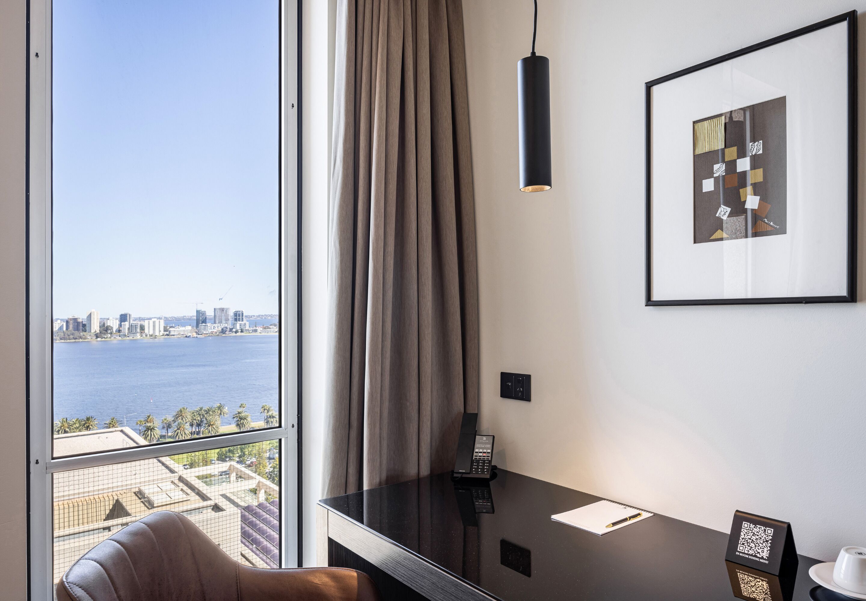 in-room safe, desk, blackout curtains, soundproofing