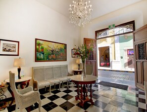 Sitteområde i lobbyen