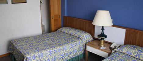 Standard Room, 2 Double Beds | In-room safe, soundproofing, free WiFi