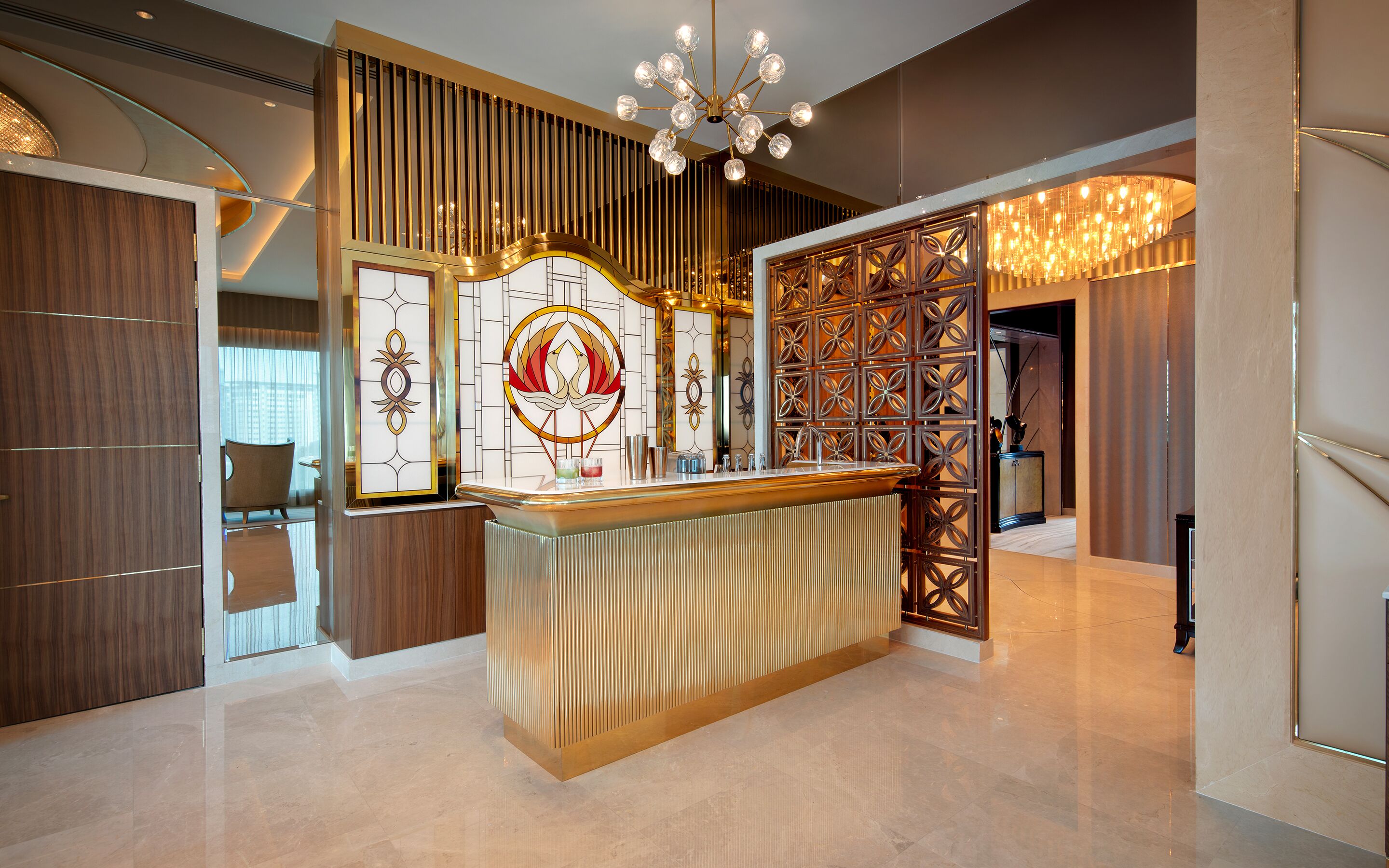 presidential suite | living area | 50-inch tv with digital channels