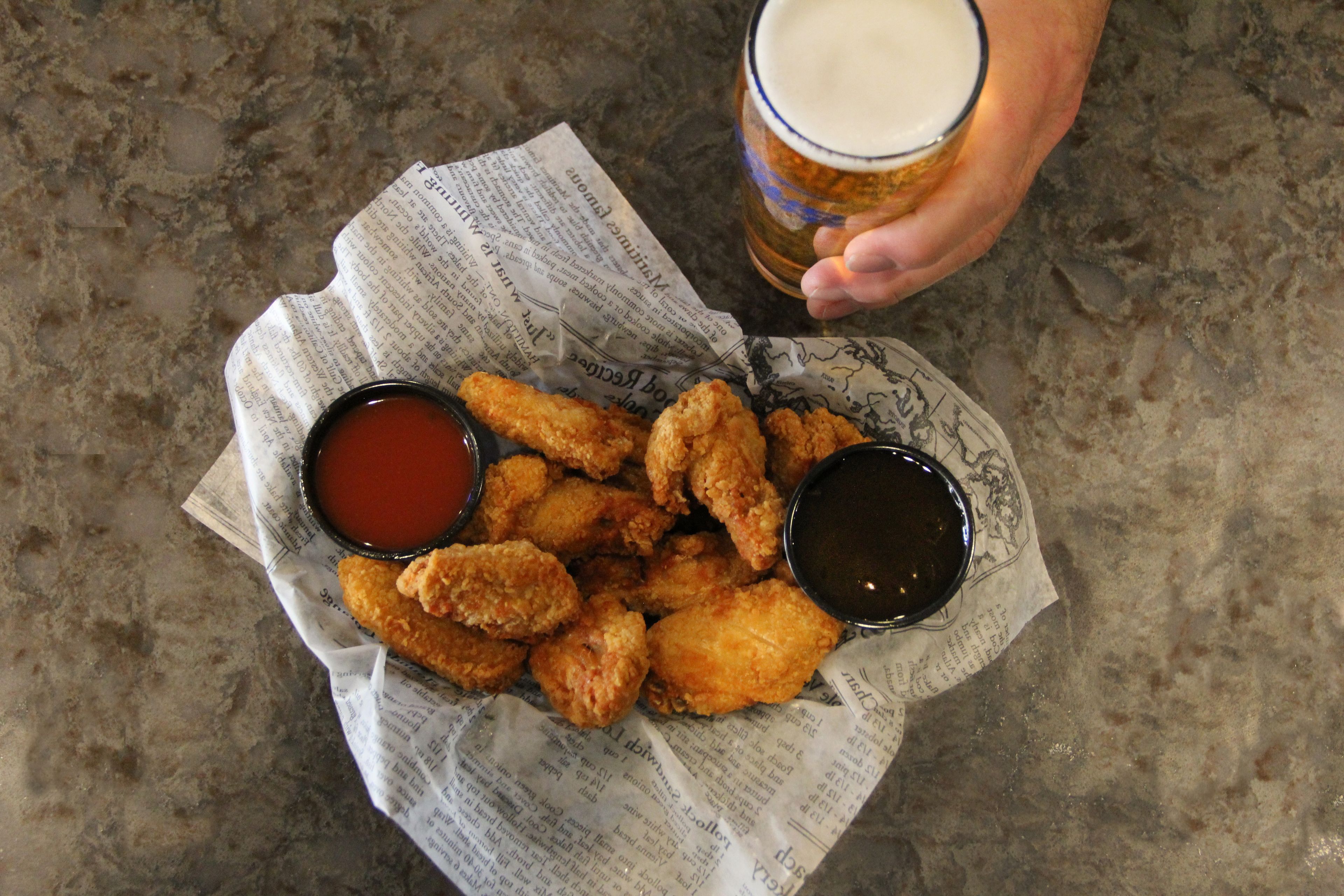 breakfast, lunch and dinner served