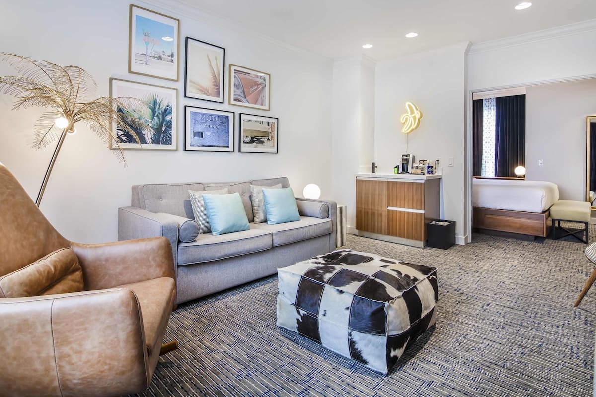 Suite, 1 Bedroom, City View | Premium bedding, pillow-top beds, in-room safe, individually decorated