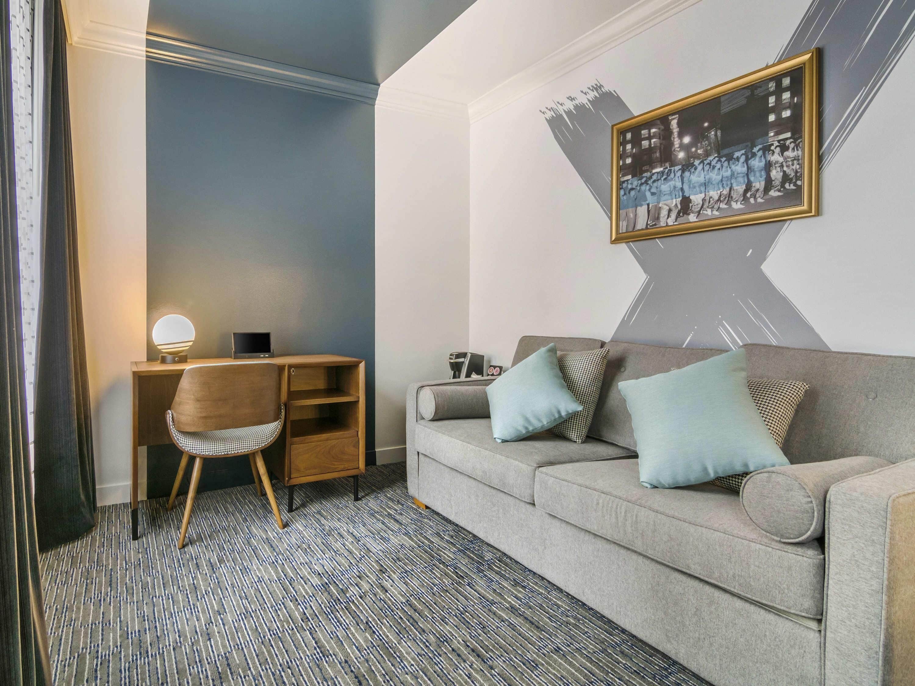 Junior Suite, 2 Queen Bed with Sofa bed, City View | Premium bedding, pillowtop beds, in-room safe, individually decorated