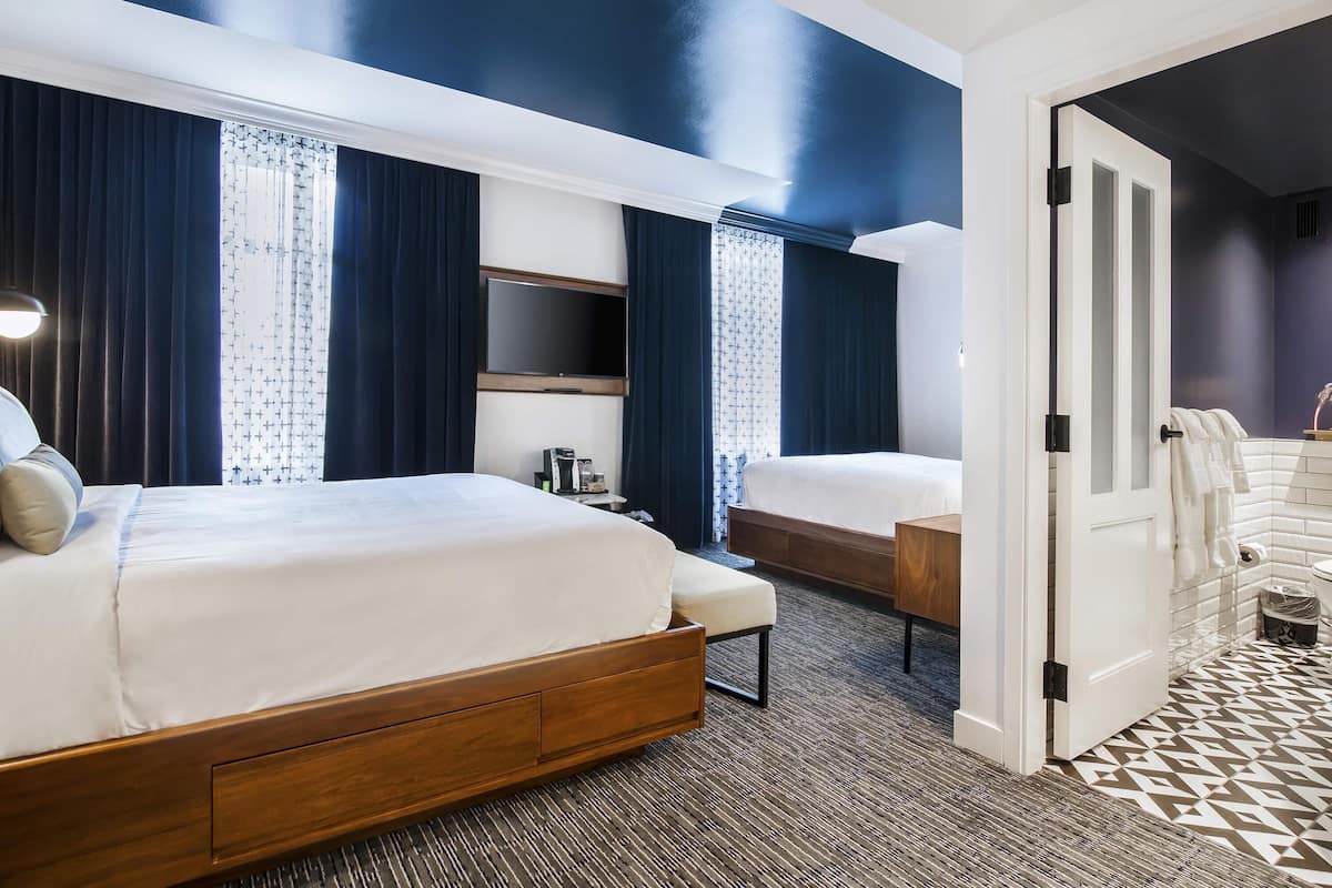 Premium bedding, pillow-top beds, in-room safe, individually decorated