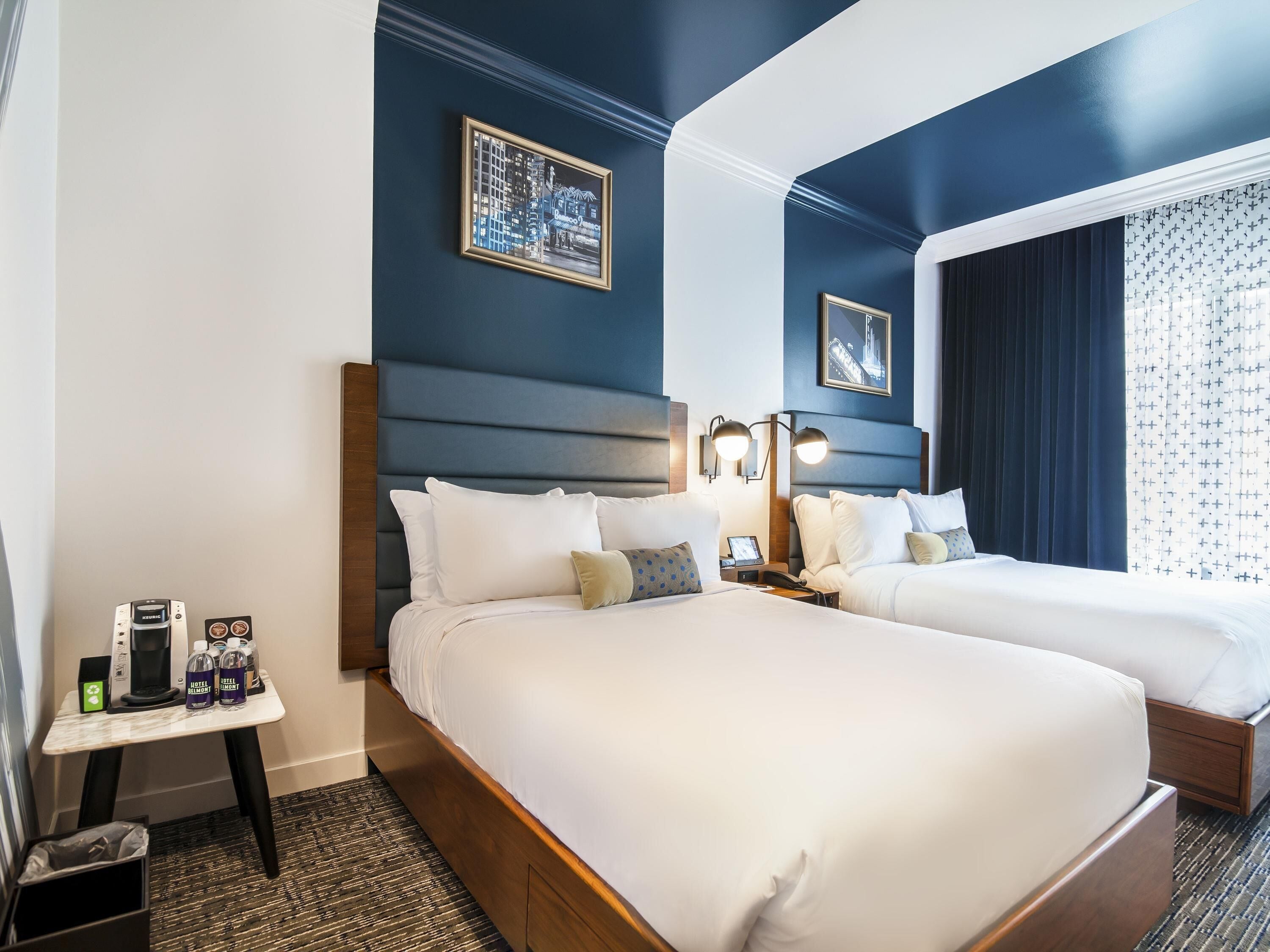 Deluxe Room, 2 Queen Beds, City View | Premium bedding, pillowtop beds, in-room safe, individually decorated