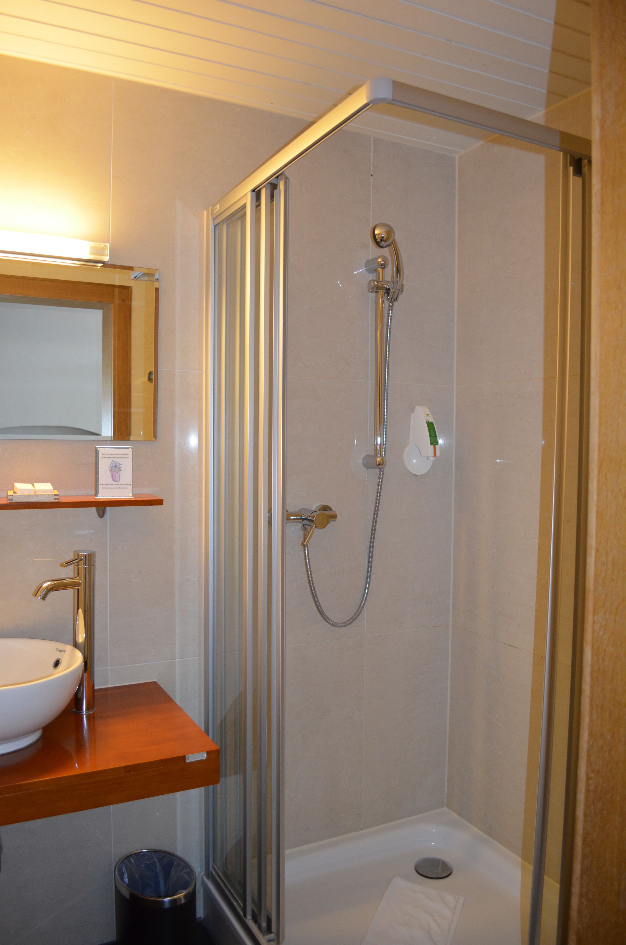 economy single room | bathroom | shower, free toiletries, hair dryer, towels