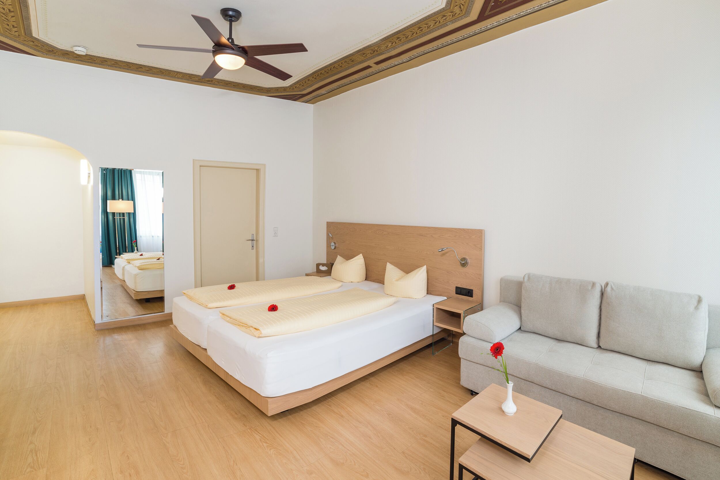 comfort double room | in-room safe, desk, iron/ironing board, free wifi