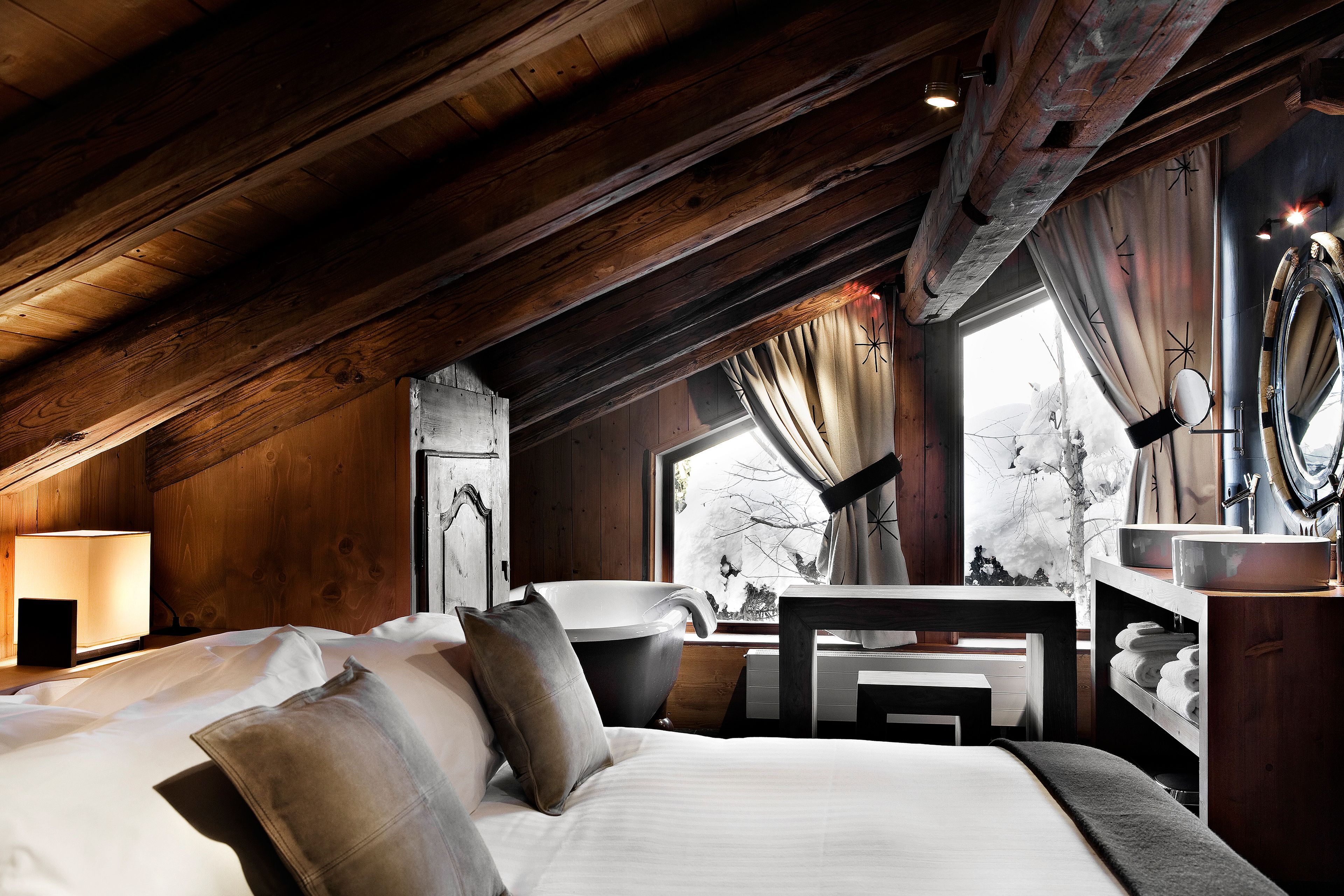 Chalet | Luxe beddengoed, pillowtop-bedden, een minibar, een kluis op de kamer