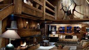 Chalet des Fermes | 거실 | 플라스마 TV, DVD 플레이어, 유료 영화
