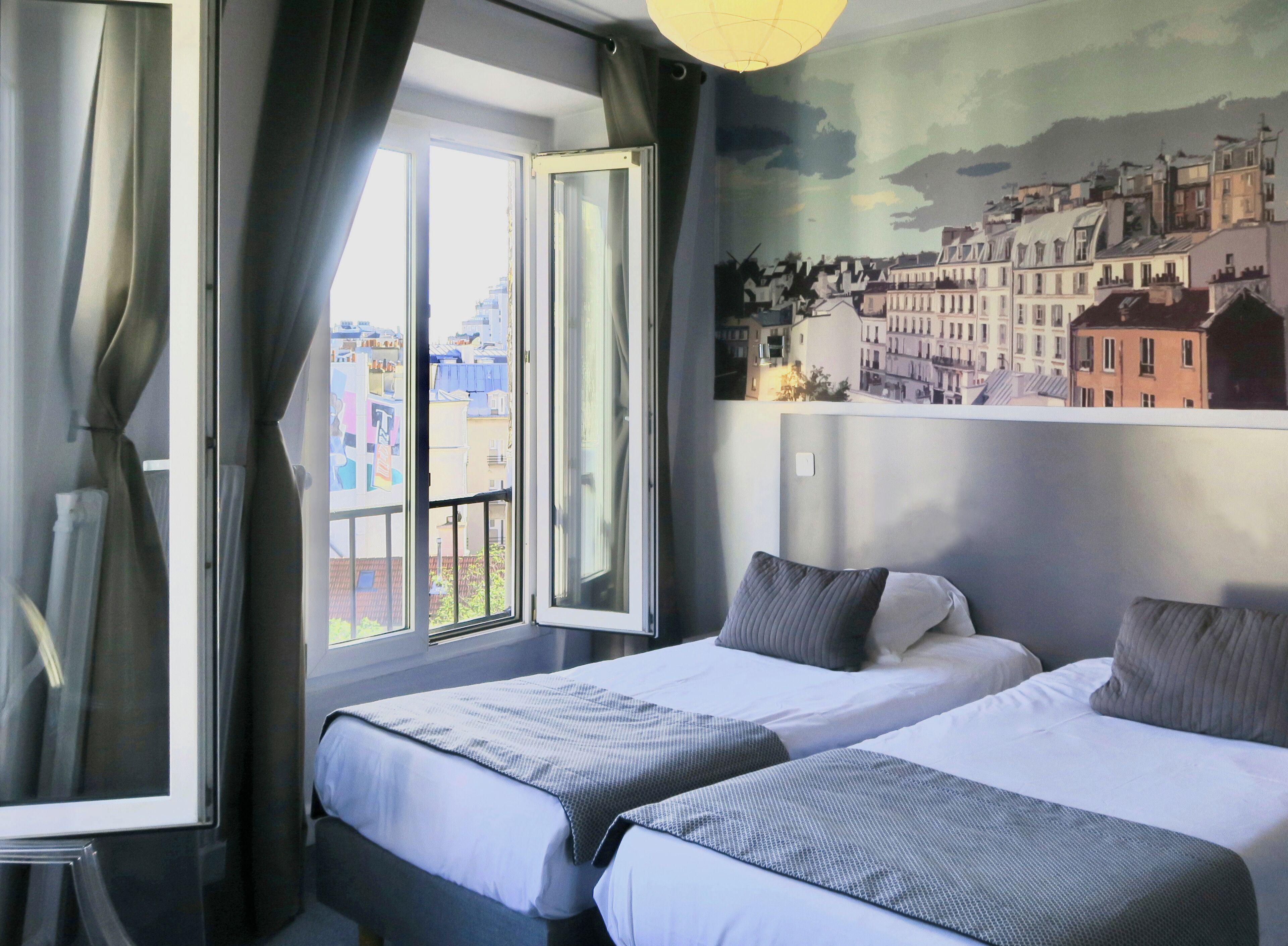 comfort twin room | in-room safe, desk, blackout curtains, soundproofing