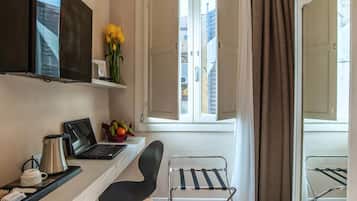 Ropa de cama de alta calidad y minibar
