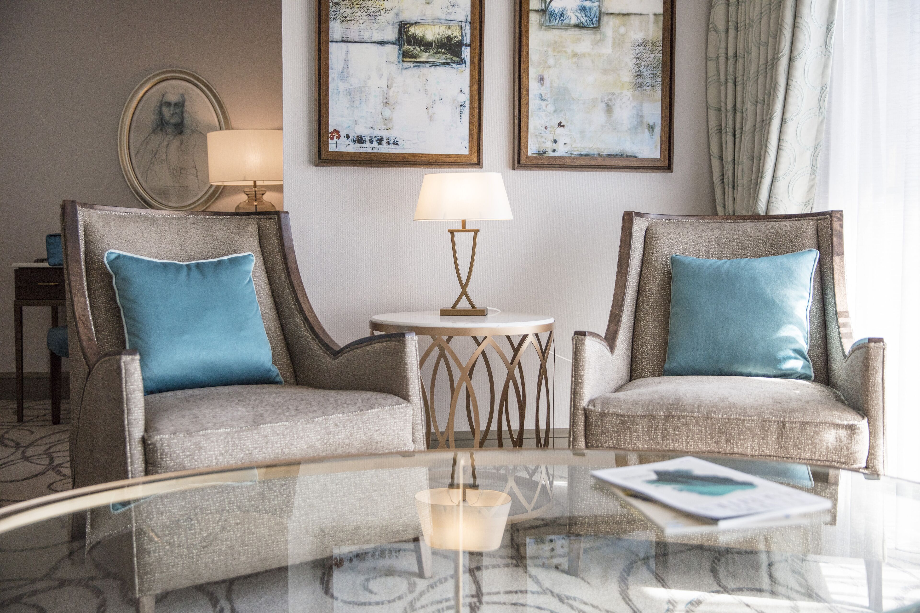 deluxe room | living area | 55-inch smart tv with cable channels, tv