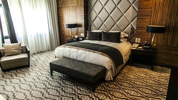 Ropa de cama de alta calidad y minibar