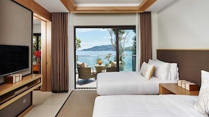 Club Two Bedroom Suite Ocean Balcony | Minibar, in-room safe, desk, laptop workspace - Amari Phuket (Patong)