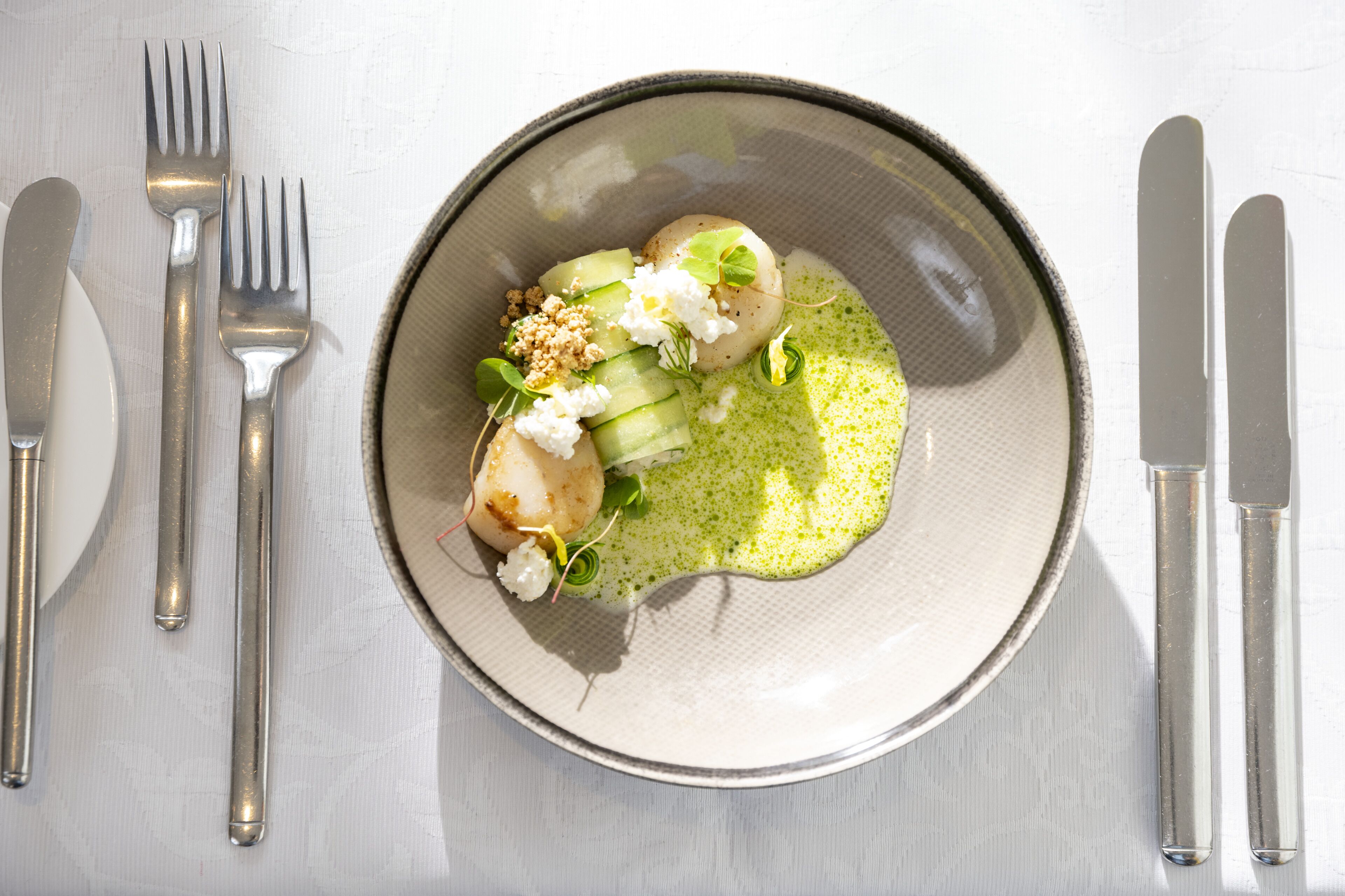 breakfast, lunch, dinner served; modern european cuisine