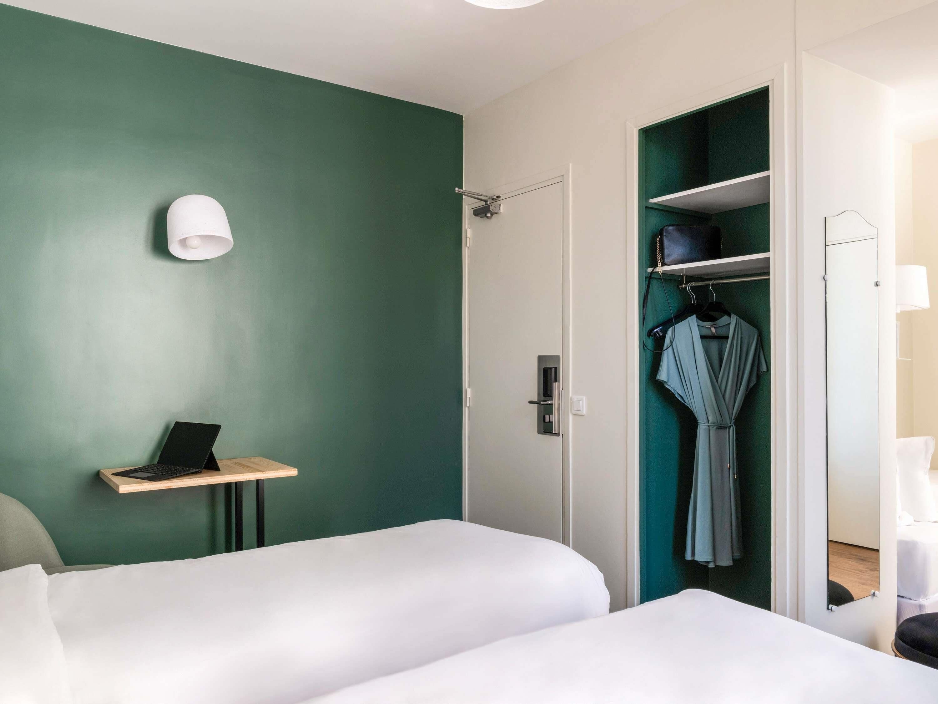 Desk, blackout drapes, iron/ironing board, free WiFi
