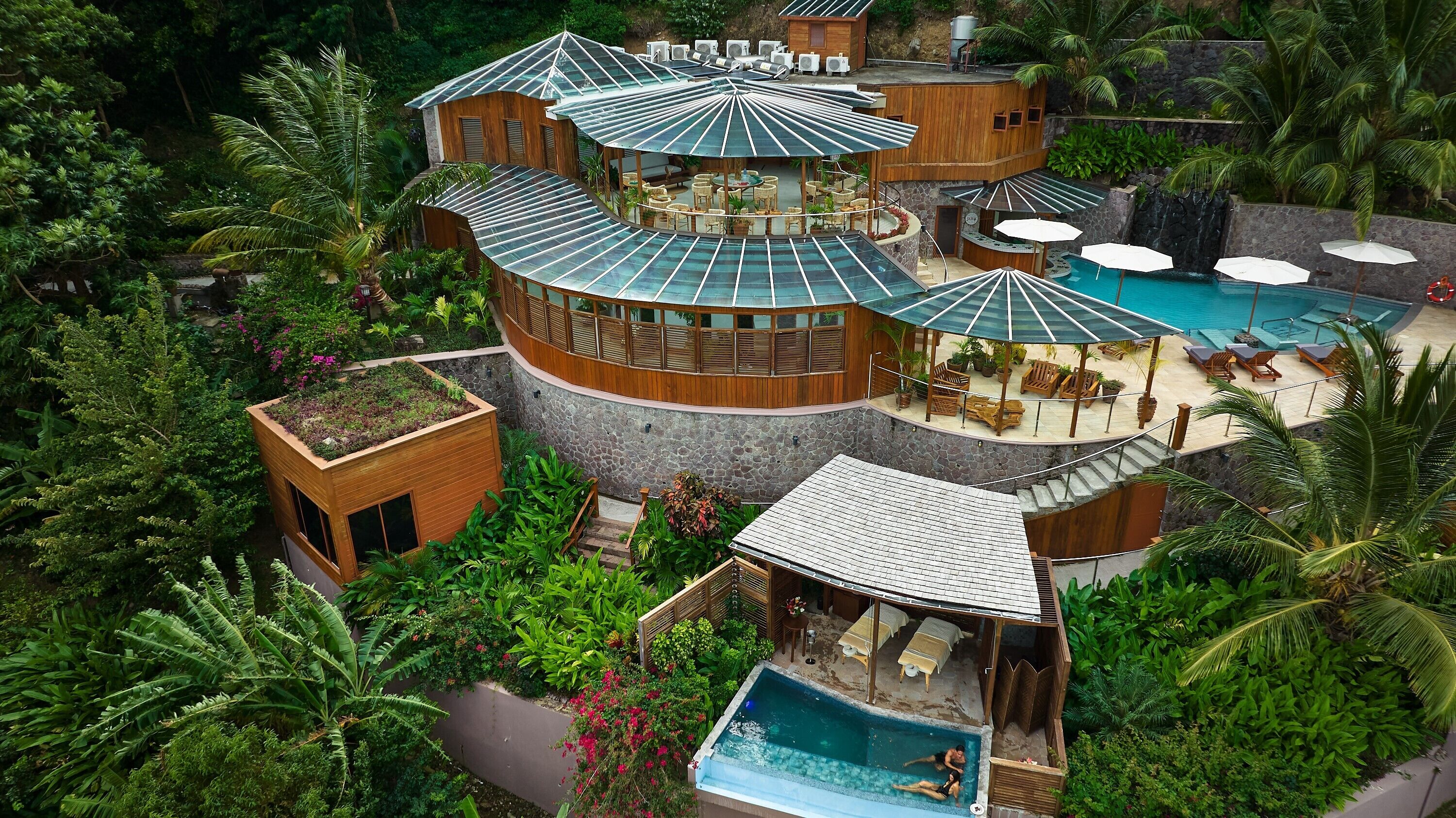 Salas de tratamiento para parejas, sauna y baño de vapor 