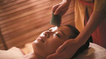 Sauna, steam room, body treatments, aromatherapy, hot stone massages