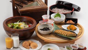 Desayuno buffet (JPY 1200 por persona)