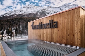Sauna, hot tub, steam room, hot stone massages, deep-tissue massages - Hotel Laudinella (St. Moritz)