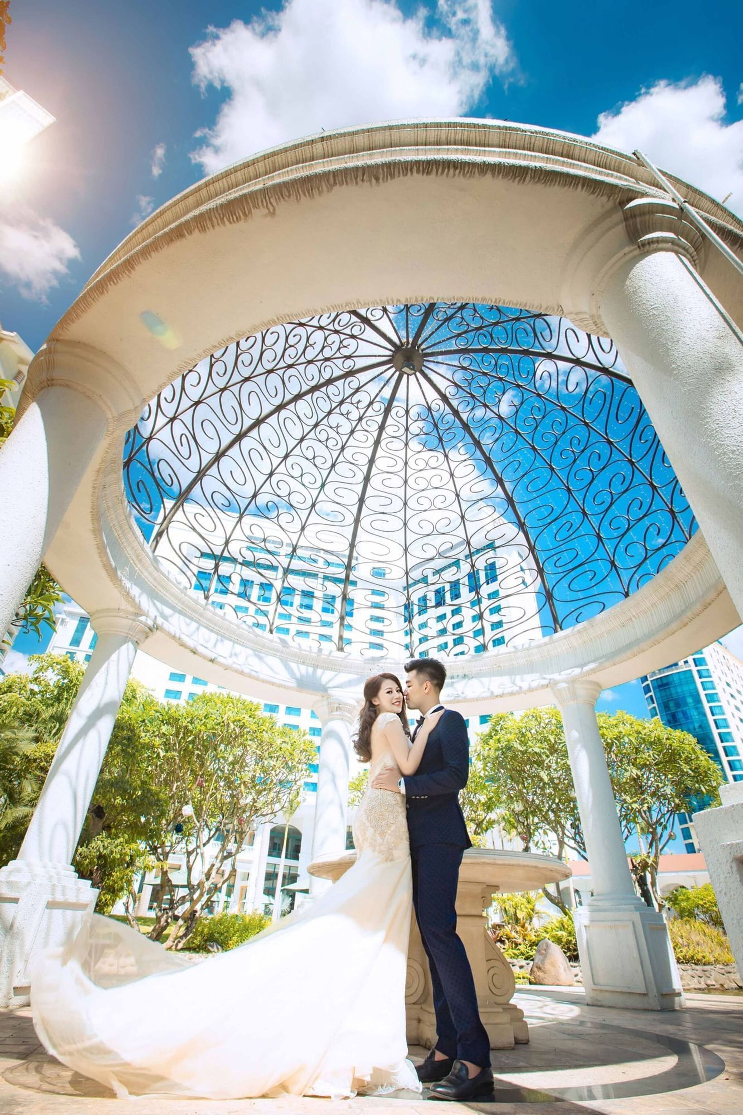 outdoor wedding area