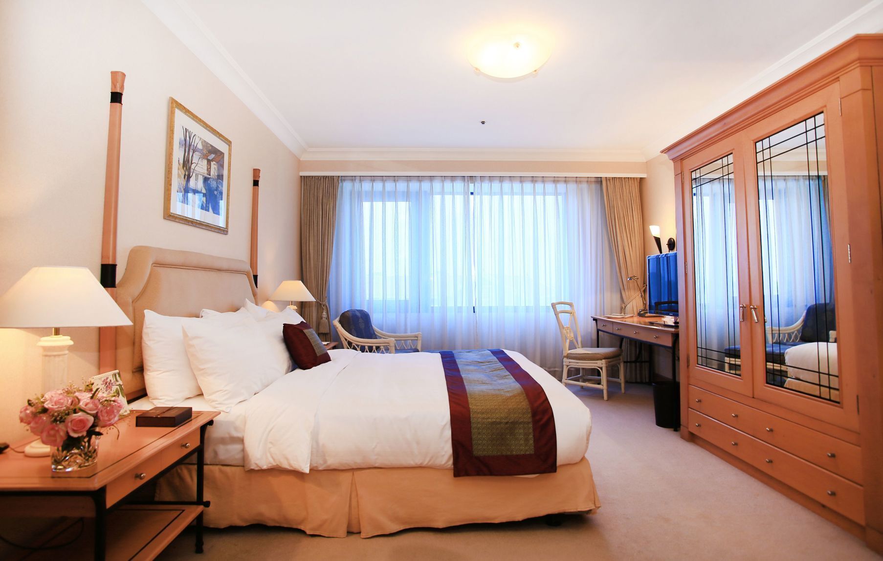 Premium bedding, down duvets, memory-foam beds, minibar