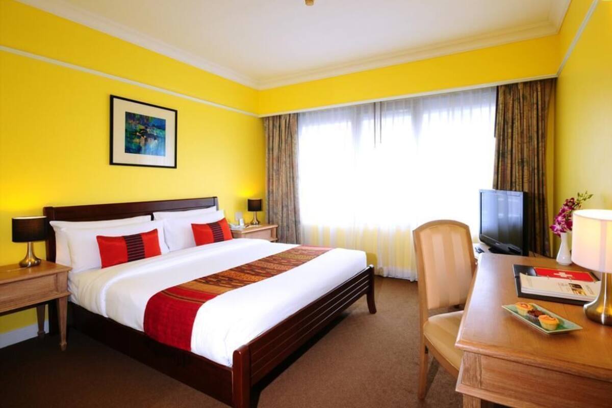 In-room safe, desk, laptop workspace, blackout drapes
