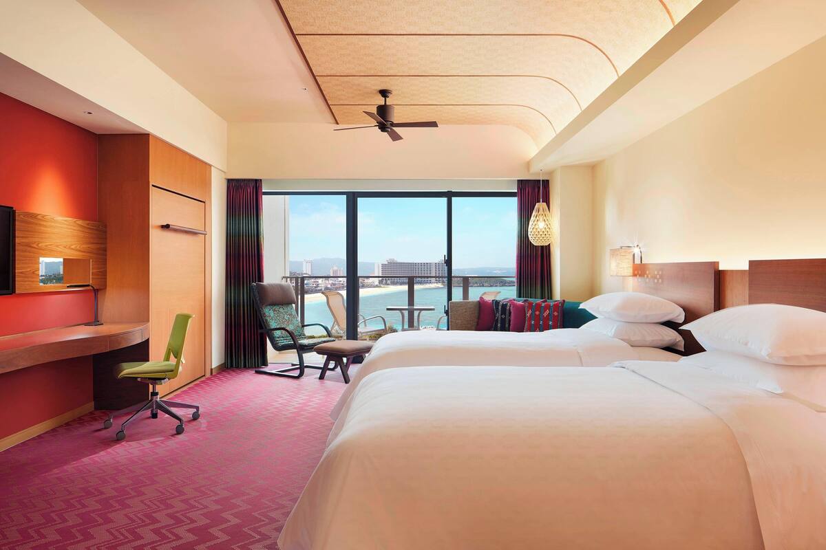 Premium bedding, down comforters, pillowtop beds, in-room safe