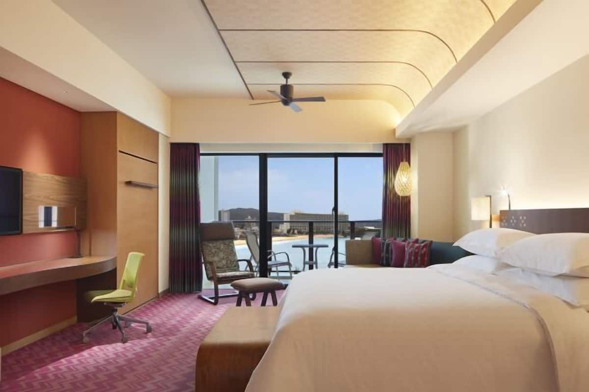 Premium bedding, down duvets, pillow-top beds, in-room safe