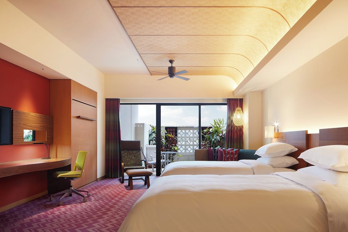 Premium kamer, 2 eenpersoonsbedden, uitzicht op tuin, in toren (lanai) | Luxe beddengoed, donsdekens, pillowtop-bedden, een kluis op de kamer