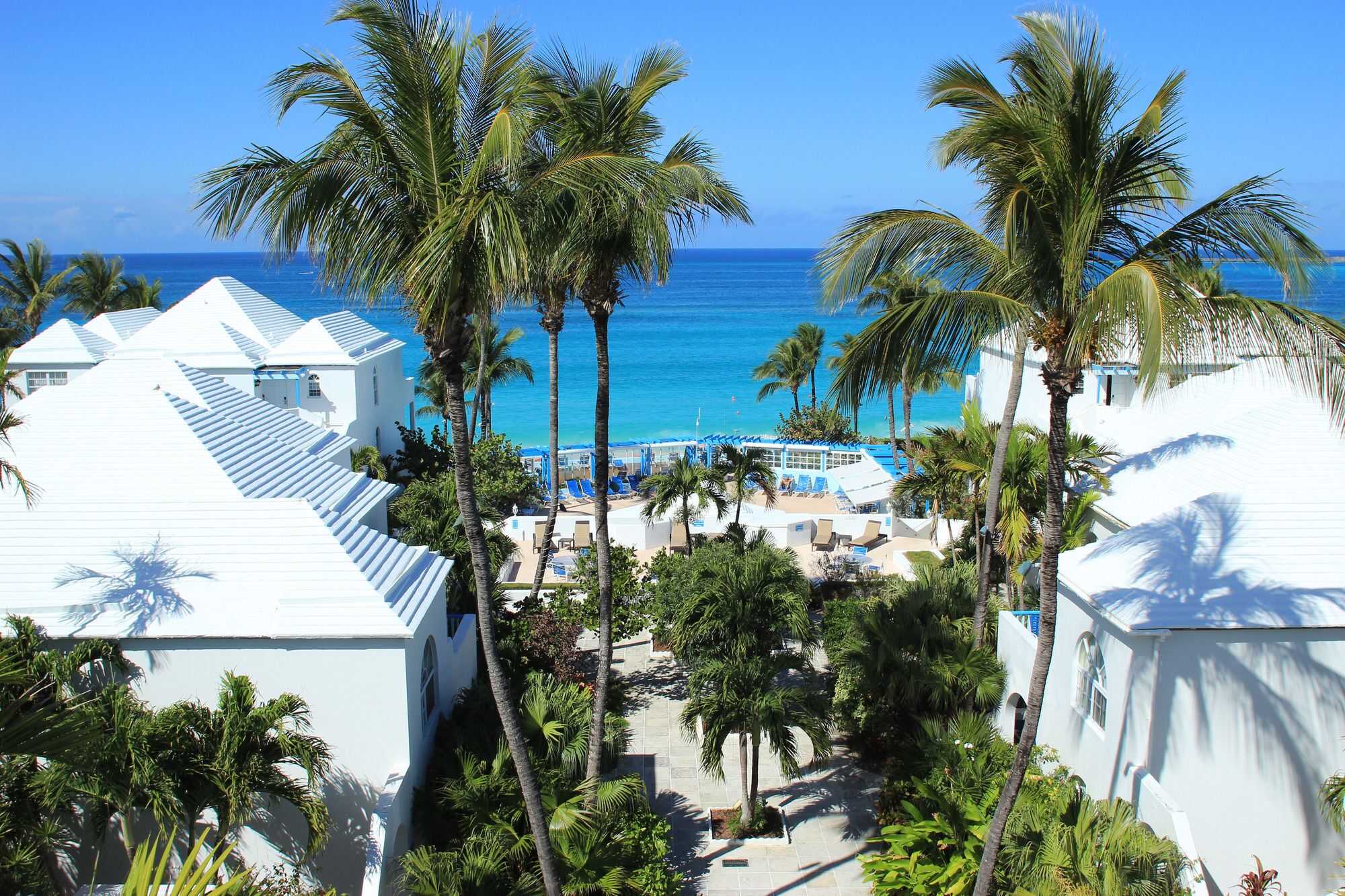 On the beach, sun-loungers, beach umbrellas, fishing