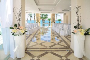 Outdoor wedding area