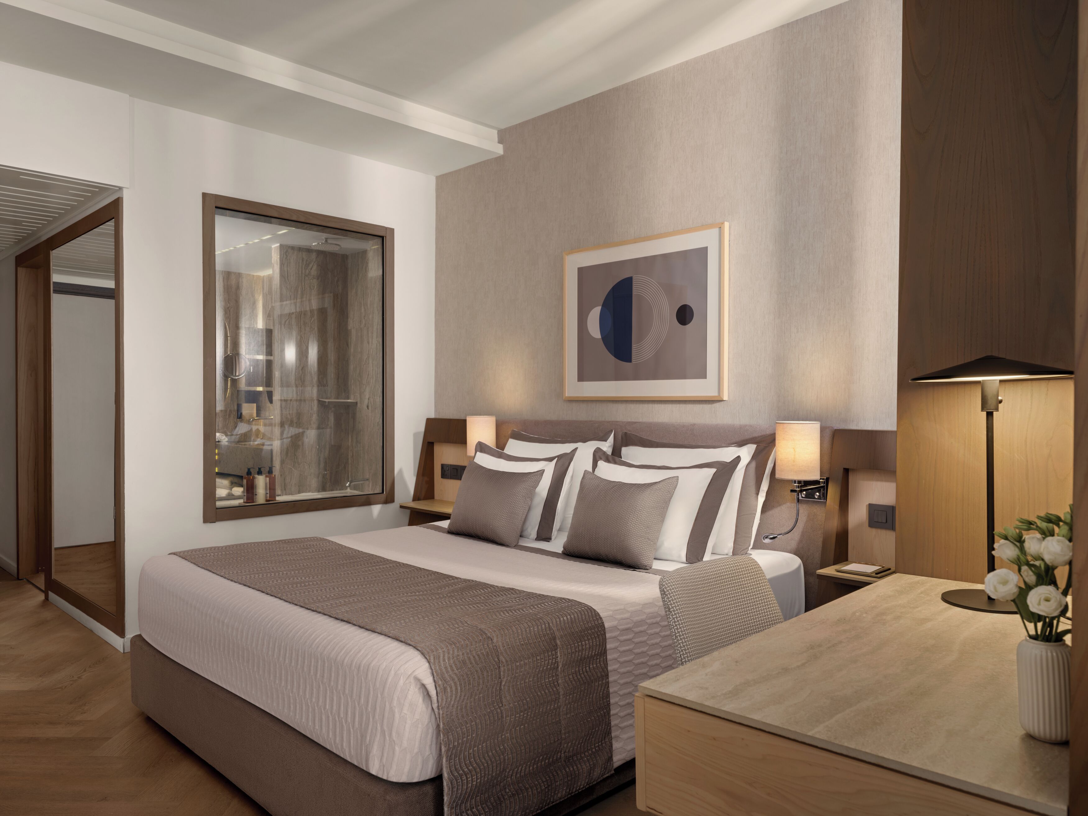 Luxe studio | Een minibar, een kluis op de kamer, geluiddichte muren, gratis wifi
