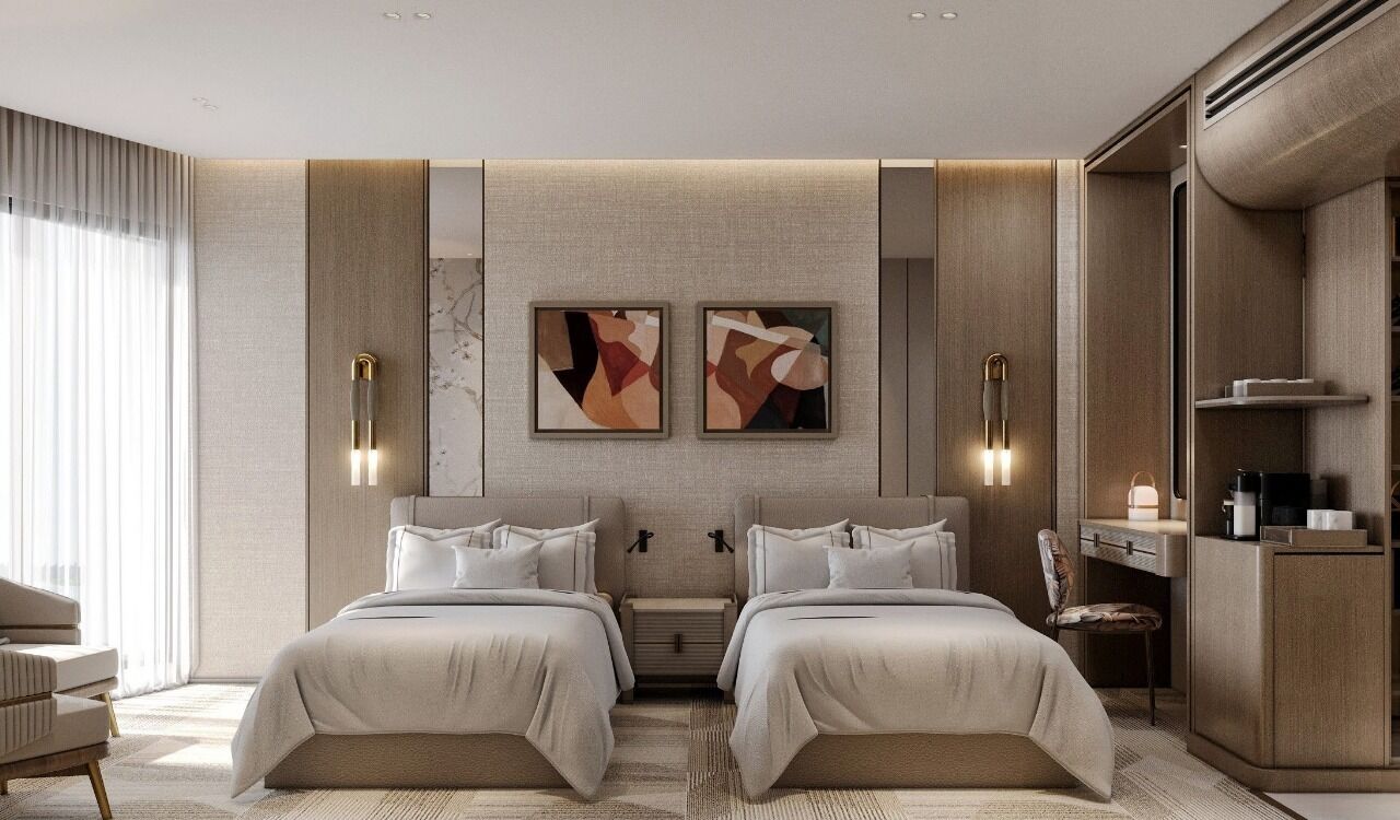 Minibar, caixa forta a l'habitació i escriptori 