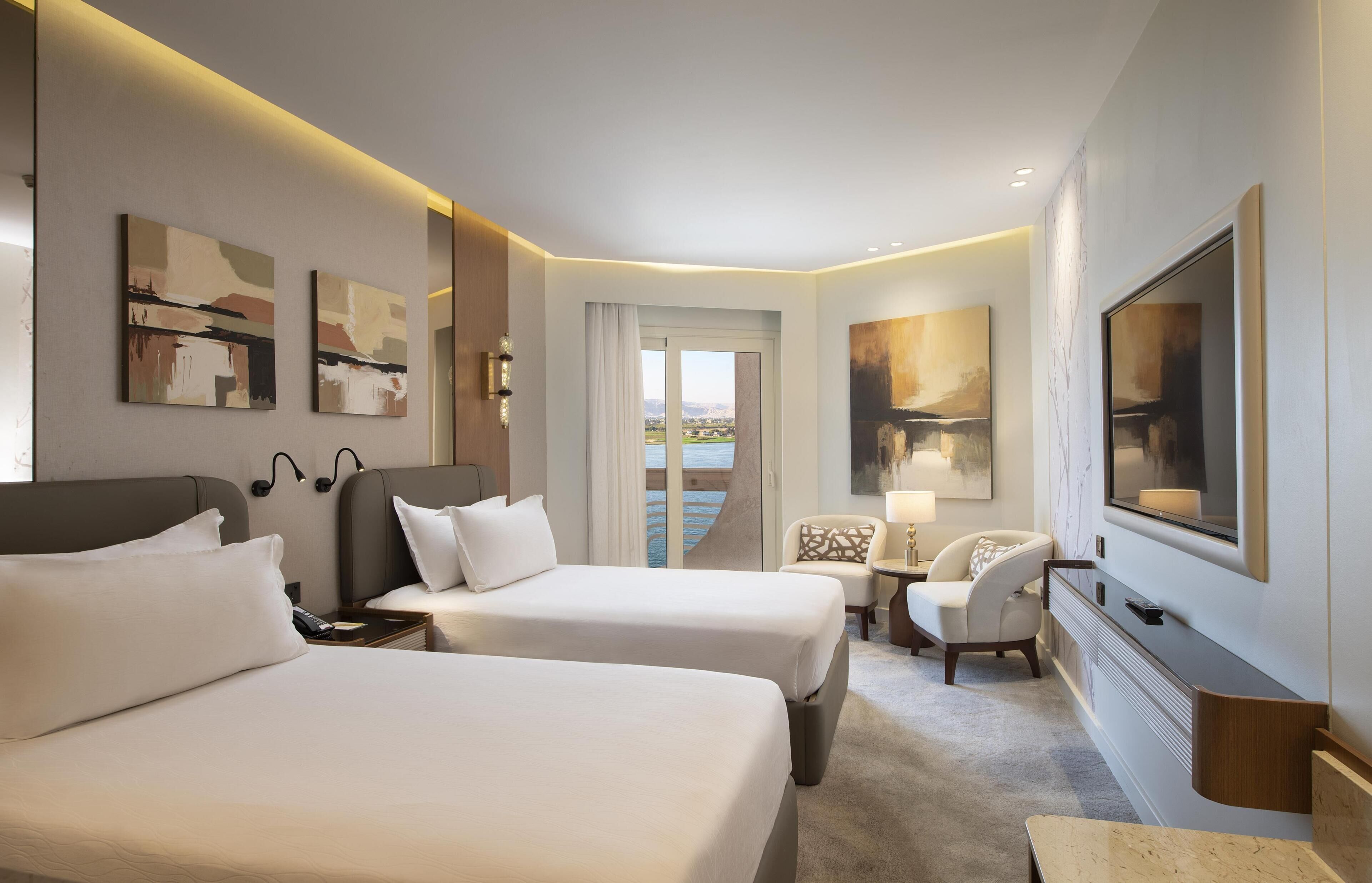 Royal Elite Side Nile View Double or Twin Room | Minibar, in-room safe, soundproofing, WiFi