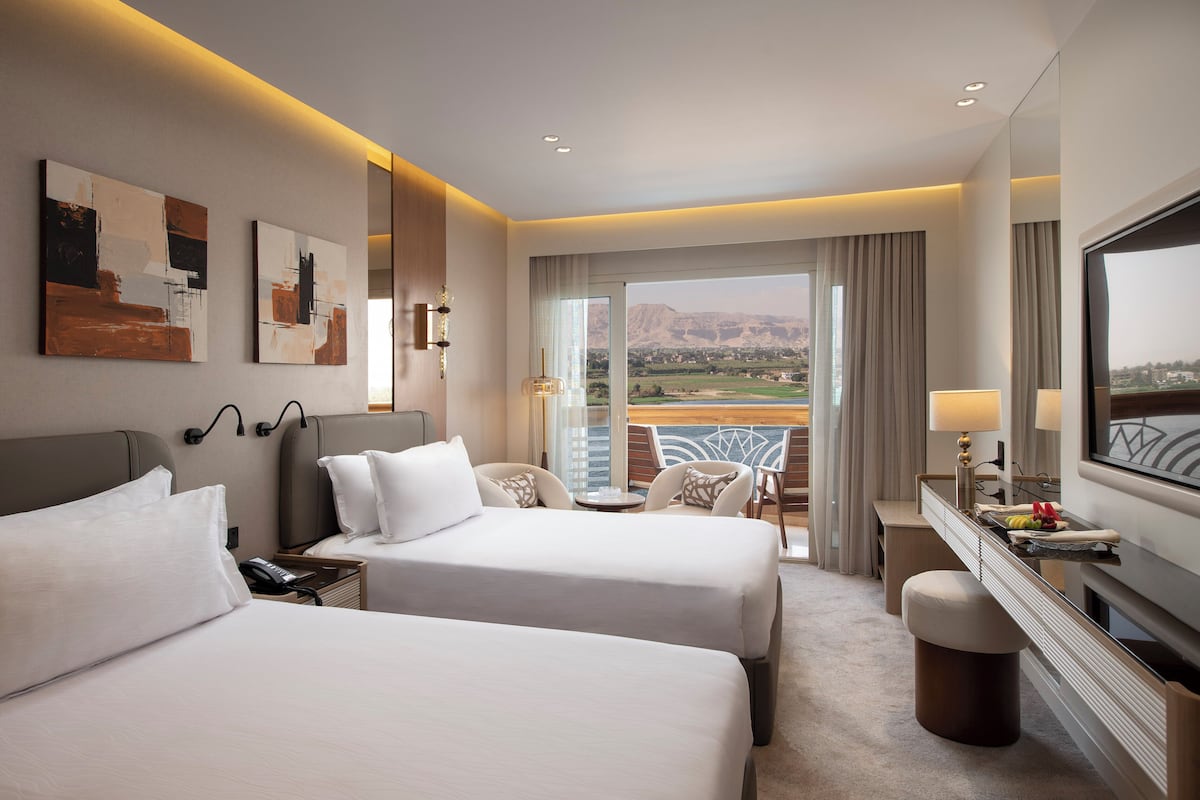 Royal Elite Direct Front Nile View Double or Twin Room | มินิบาร์, ตู้นิรภัยในห้องพัก, ห้องเก็บเสียง, Wi-Fi