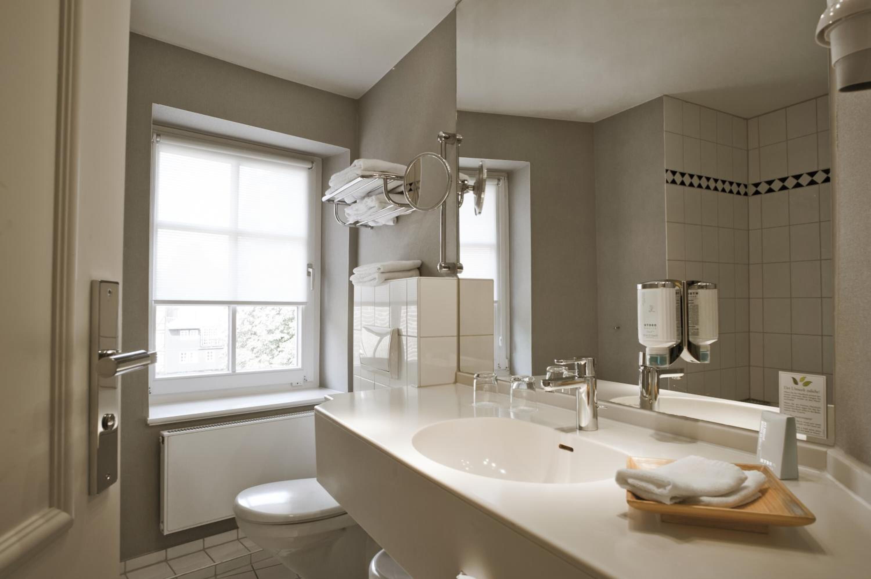 free toiletries, hair dryer, bathrobes, slippers