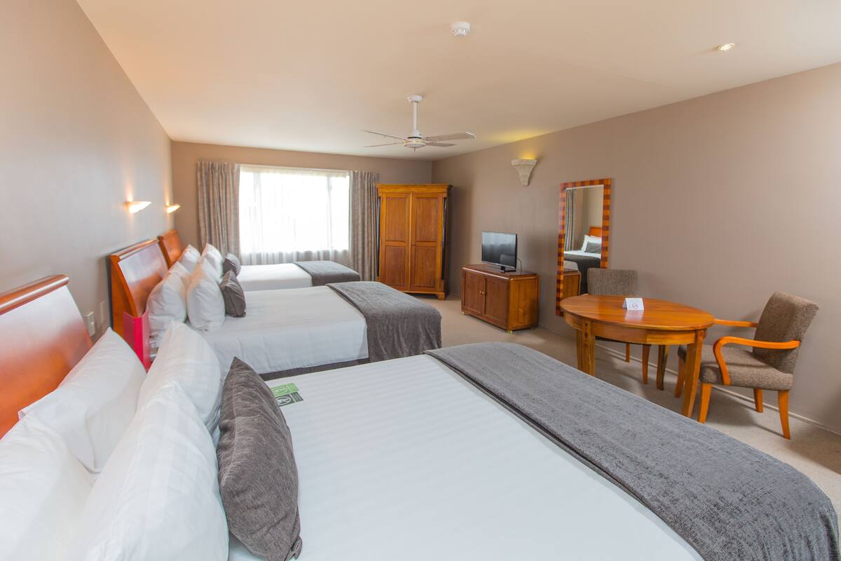 Minibar, blackout curtains, iron/ironing board, free WiFi