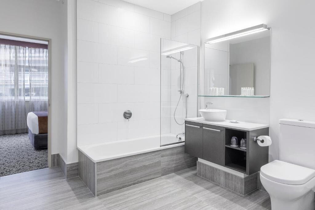 Free toiletries, hair dryer, towels