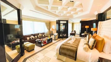 Literie de qualité supérieure, couette en duvet d'oie, minibar