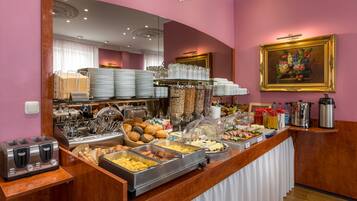 Daily buffet breakfast (EUR 14 per person)
