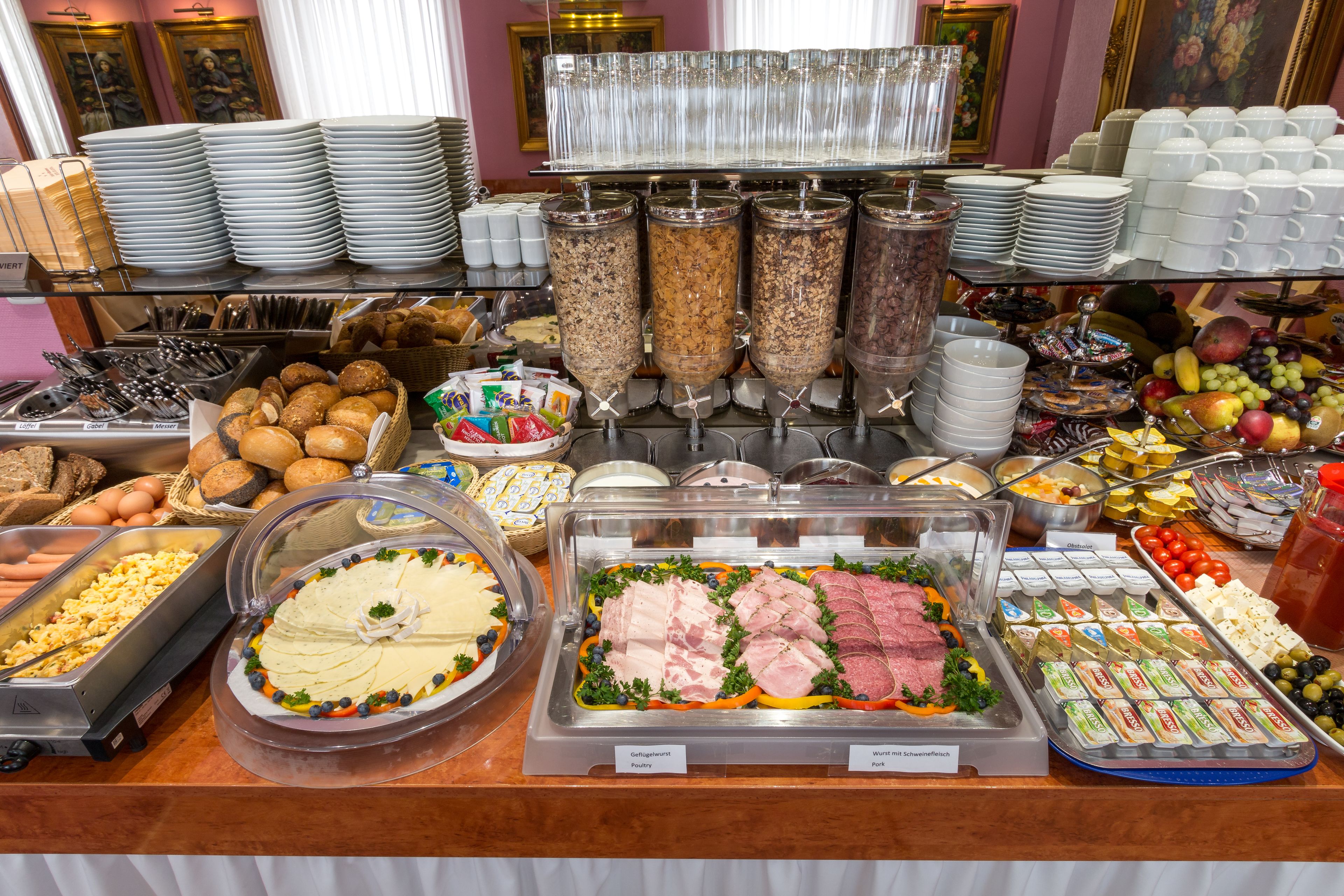 daily buffet breakfast (eur 11 per person)
