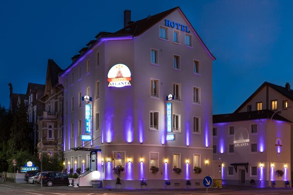 Front of property – evening/night