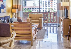 Premium Suite, Garden View (Junior) | Living area | Plasma TV, foosball, table tennis, music library