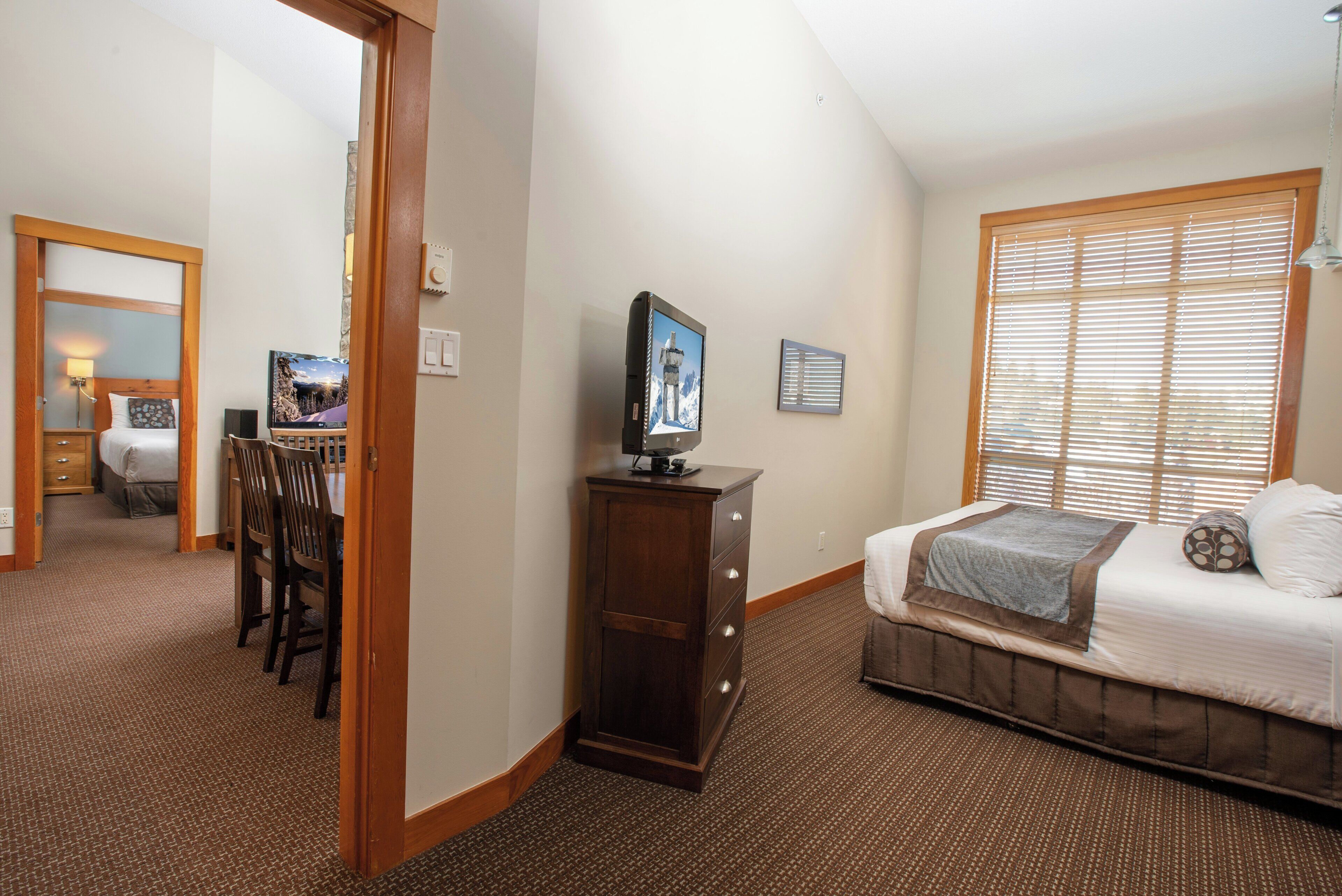 In-room safe, iron/ironing board, cribs (free)