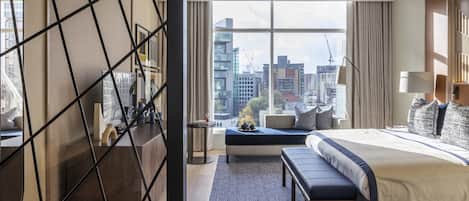 Junior-Suite, 1 King-Bett | Bettwäsche aus ägyptischer Baumwolle, hochwertige Bettwaren