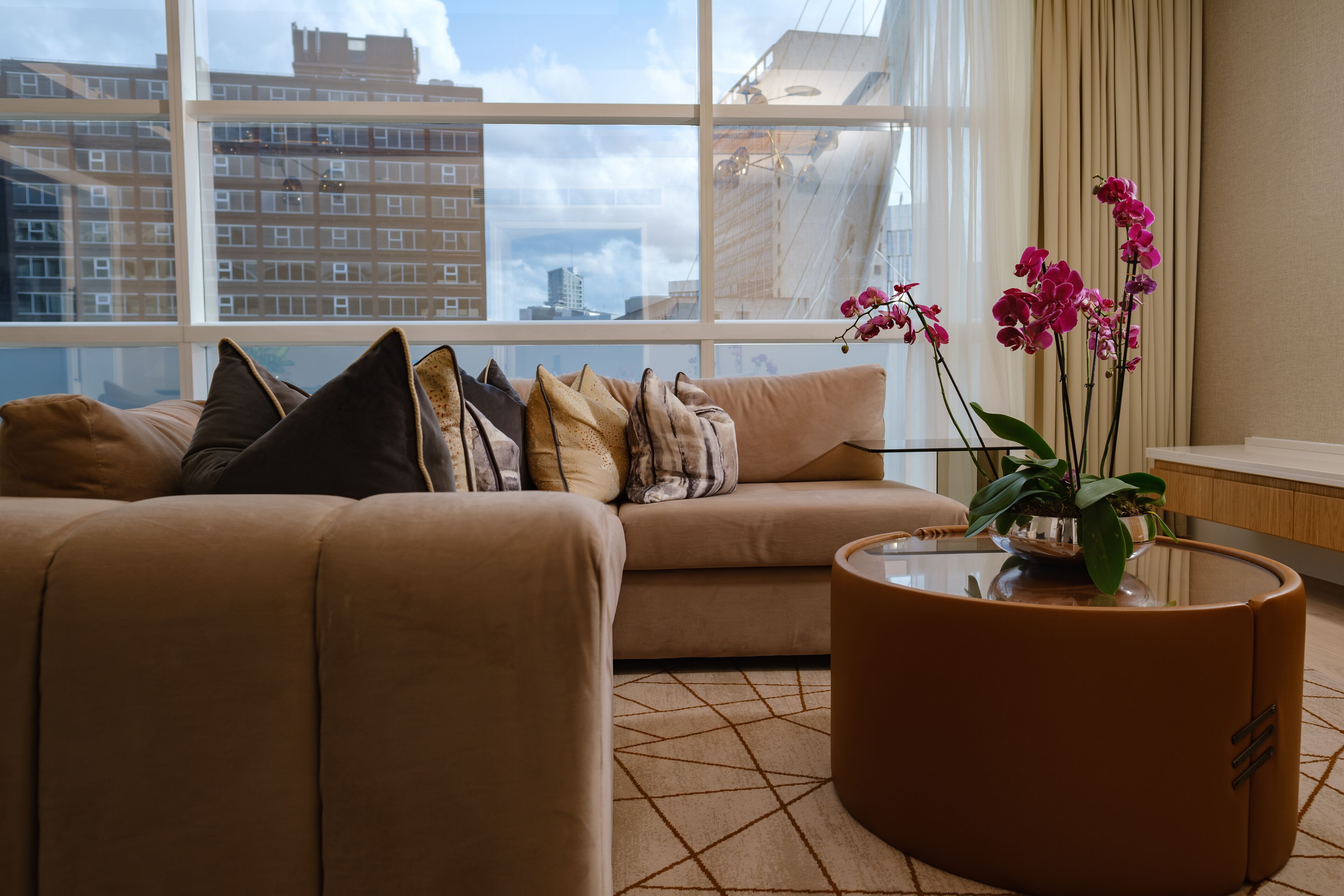 suite, 1 king bed (riverside) | living area | 32-inch plasma tv with satellite channels, tv